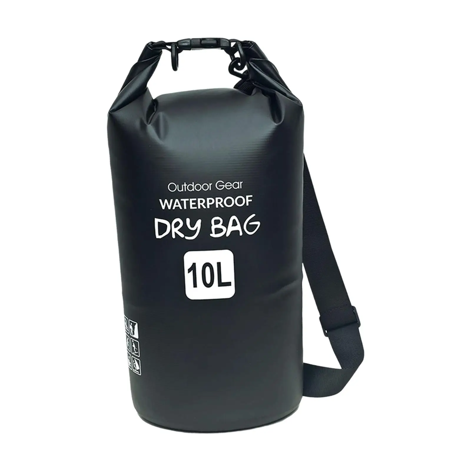 Waterproof Dry Bag with Shoulder Strap Portable Roll Top Sack Waterproof Storage Bag for Swimming Kayaking Travel Fishing Beach