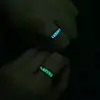 Luminous Ring for Women Men Creative Glowing in the Dark Player 1 Player 2 Matching Gaming Ring for Couple Valentine's Day Gift 1
