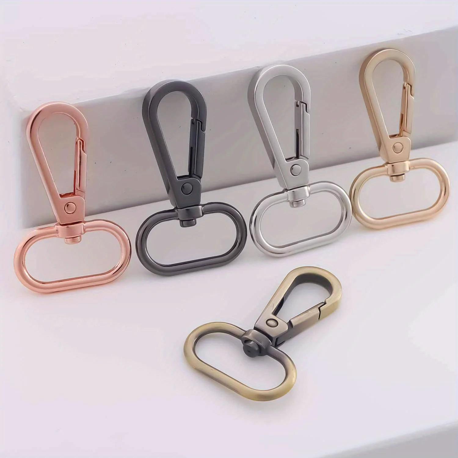 Metal Snap Clasps 5pcs Swivel Buckles Lobster Clasp Trigger Clips Hook Bag Strap DIY Sewing Accessories