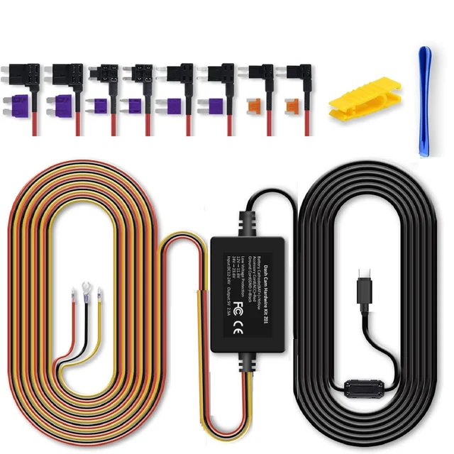 Hardwire Kit Box for Dash Cam 24 Hours Parking Monitor Recorder Mini