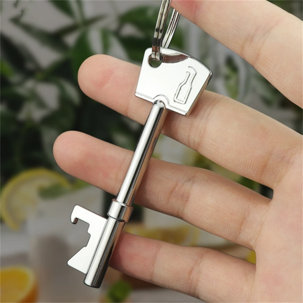 50pcs Keychain Beer Bottle Opener With Key Ring