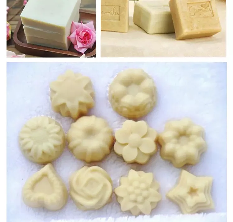 1000g Natural Plant Silk Protein Soap Base DIY Handmade Soap Raw Material With Silk Protein, Aginate, Moisturizing Ingredients