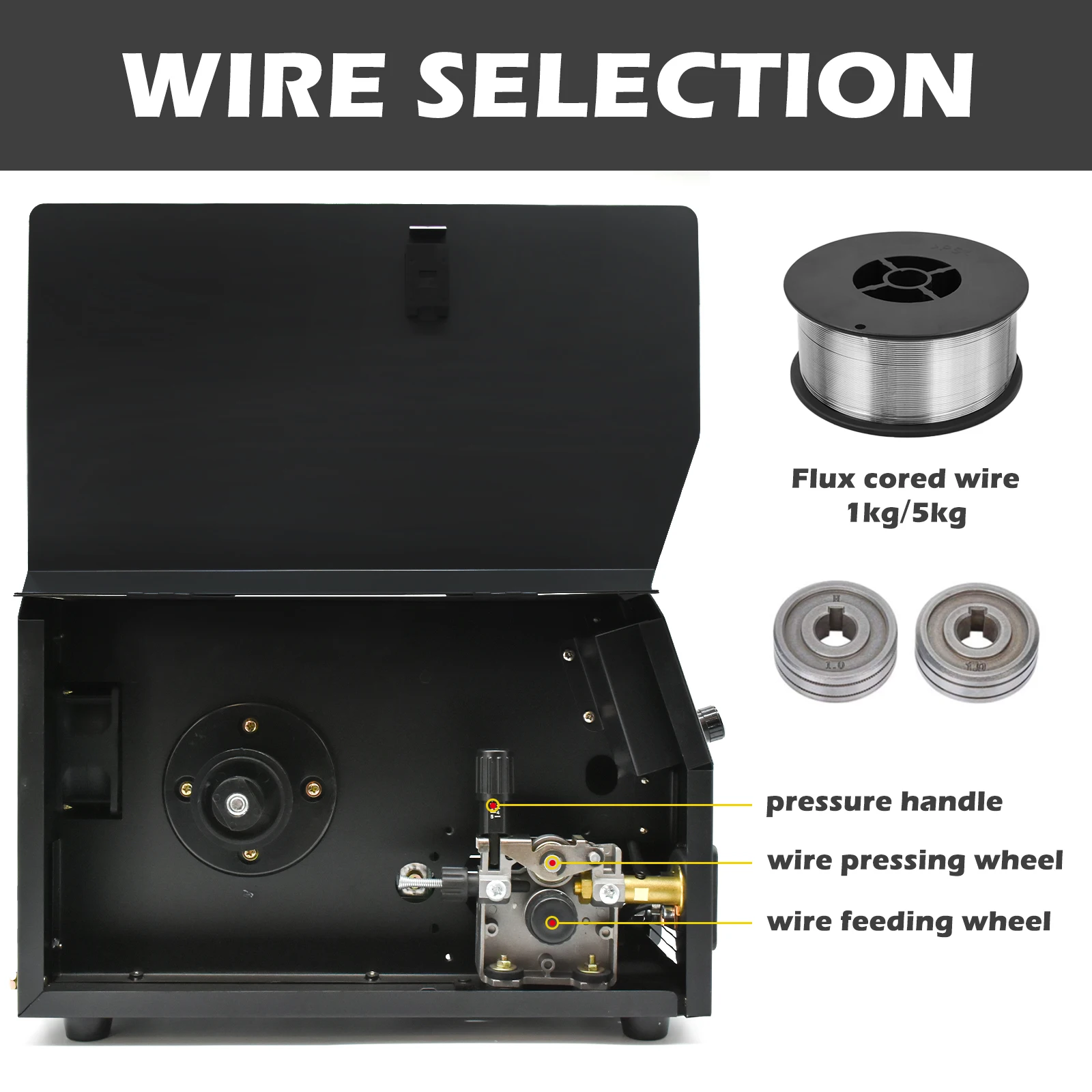 HZXVOGEN 4 In 1 MIG Welders Pulse MIG250DP Gas/Gasless Mig ARC MMA Tig Semi-automatic Welding Machine For Aluminum