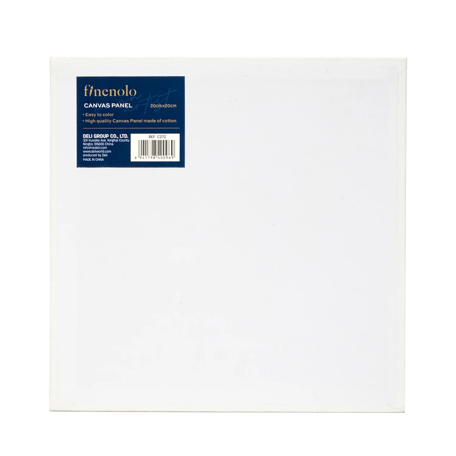 1pc Cotton Canvas Panels Drawing Board for Oil & Acrylic Paints 20x20cm 7.9x7.9inch