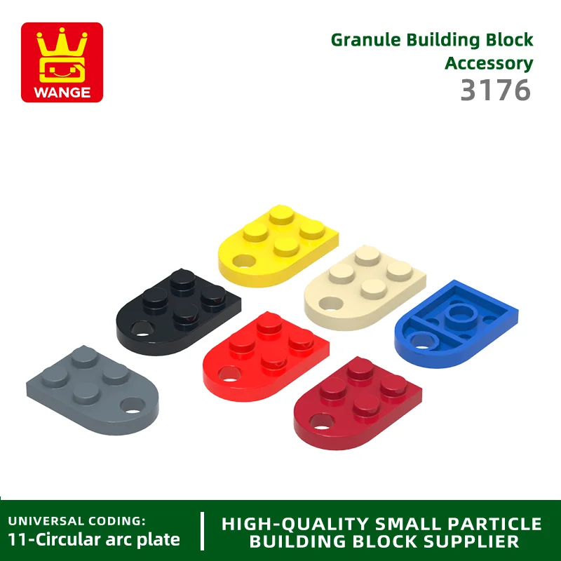 

20Pcs/lot 3176 Plate, Modified 2 x 3 with Hole Accessories Compatible with Brick DIY Children's Toy Assembly Parts