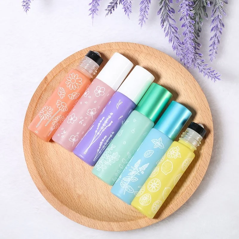 

Essential Oil Storage Bottle 10ML Spray Bottle Printing Thick Light-proof Glass for Doterra Essential Oil Sample Empty Vials Jar