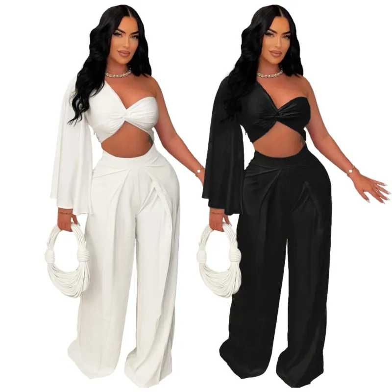 

Bathing Suit Women 2024 Beach Coverup Swim Cover Up Dress New One Shoulder Fold Solid Color Spandex Wear For Summer All Clothes