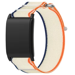 Sport Nylon Stretchy Smartwatch Bracelet - Elastic Wrist Replacement Band - whoop 4.0 band (Orange - beige)