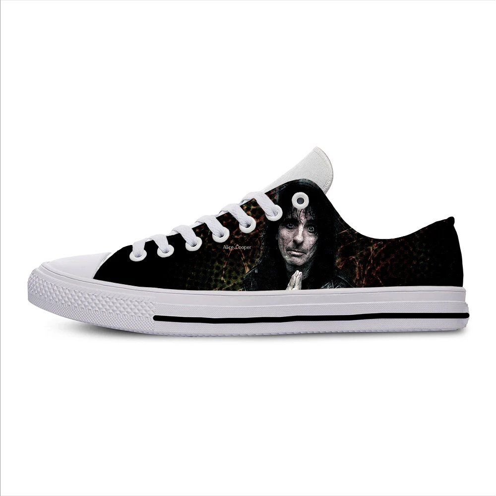 

Hot Cool Fashion Man Woman Alice Cooper Lightweight Sneakers Classic Board Shoes High Quality Low Top Casual Canvas Shoes