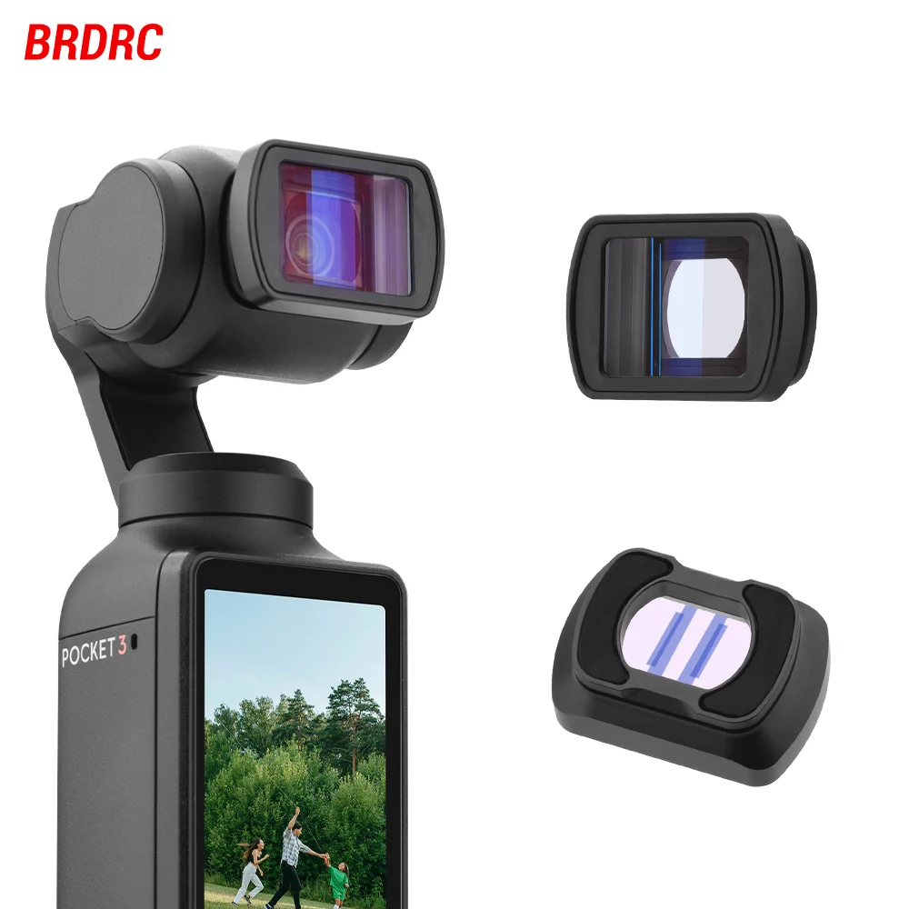 Brdrc 1.15X Movie Lens Per Dji Osmo Pocket 3 Camera Hd Optical Glass Video Widescreen Lens Accessorio Fotografico Professionale