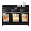 ZK Commercial Tea Disinfection Cabinet Vertical Stainless Steel Three-Door Hot Pot Seasoning Platform 1
