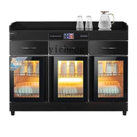 ZK Commercial Tea Disinfection Cabinet Vertical Stainless Steel Three-Door Hot Pot Seasoning Platform 1