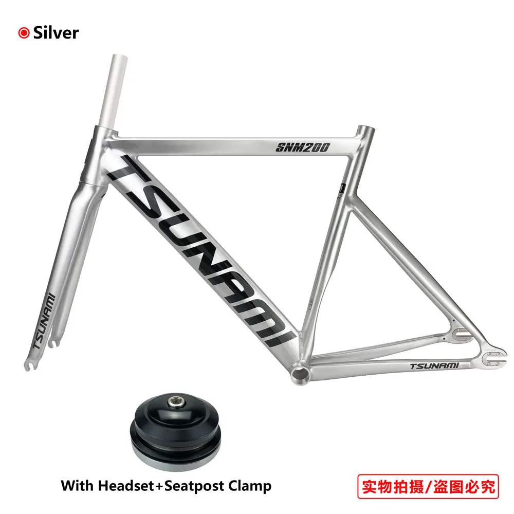 Racing Fixed Gear Bike Frame And Fork Tsunami SNM200 Aluminum