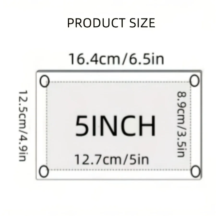 1pc Classic Crystal Photo Frame 5/6 Inch A4 Stamp Holder Rectangular Desktop Poster Display Horizontal Single photo frame