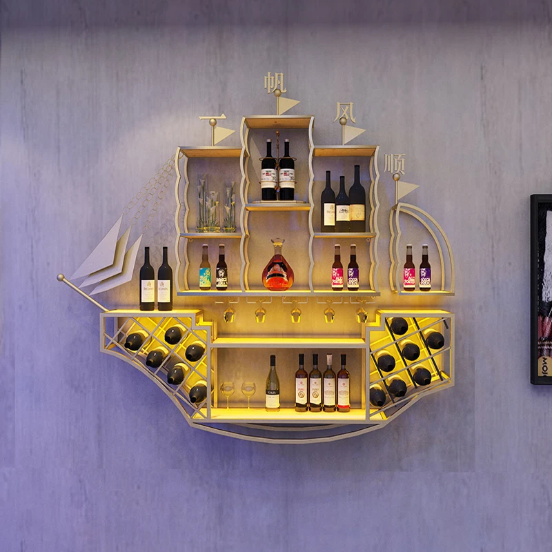 

Cube Display Bar Cabinet Stackable Wedding Houses Handmade Metal Mobile Square Rail Wine Rack Handle Szafki Vintage Furniture