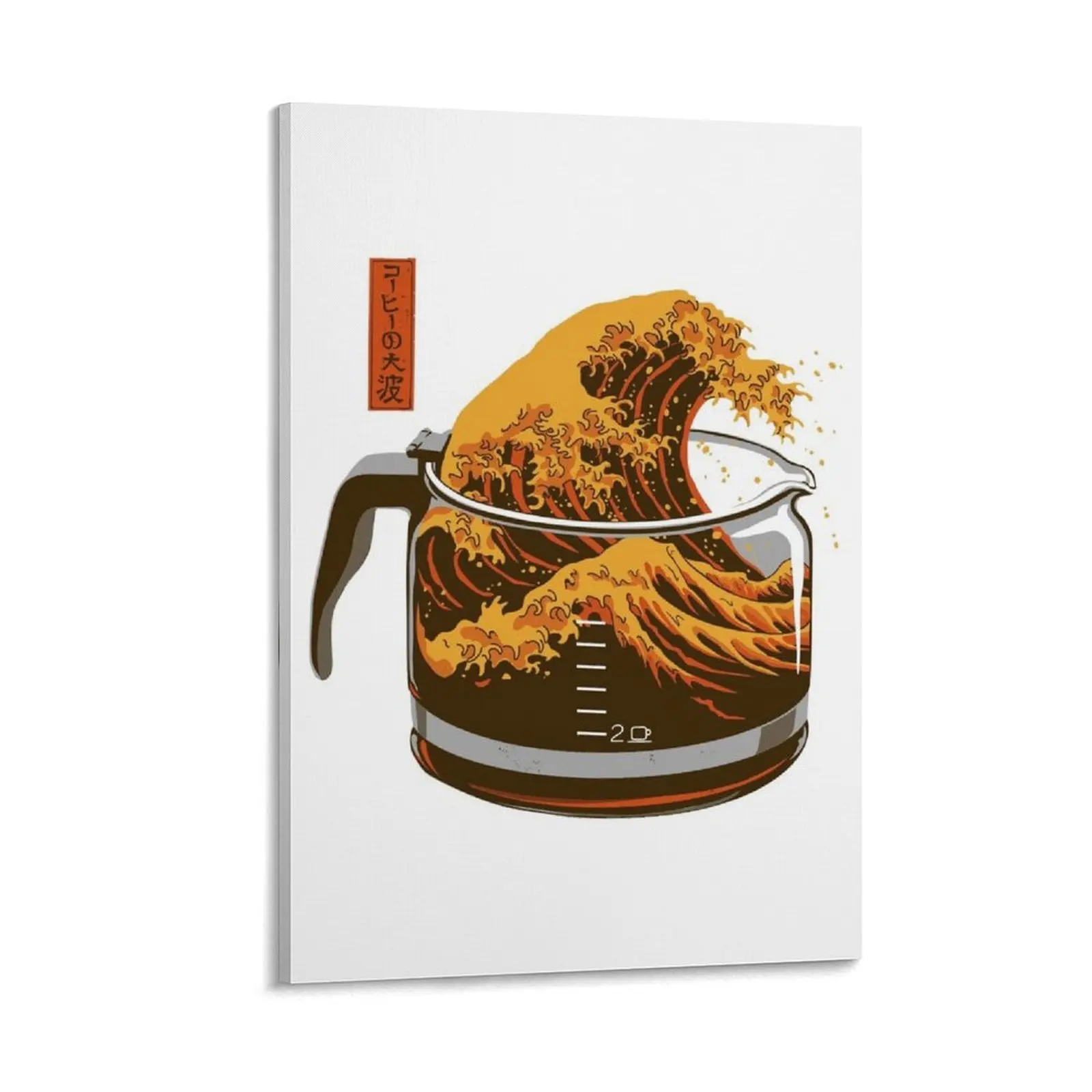 

The Great Wave of Caffeine Canvas Painting wall decoration painting decorative picture for living room