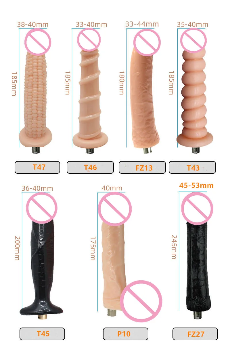 Realistic Silicone Dildos with 3XLR Connector For Sex Machine Attachment Sex Toys