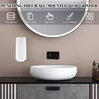 Soap Grater Grinder New Soap Bar Grinder Wall Mounted Moisture Resistant Easy To Use Soap Dispenser for Solid Hand Soap 2