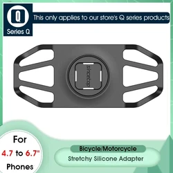 Aluminum Universal Bike & Motorcycle Phone Holder Stand (Silicone adapter)