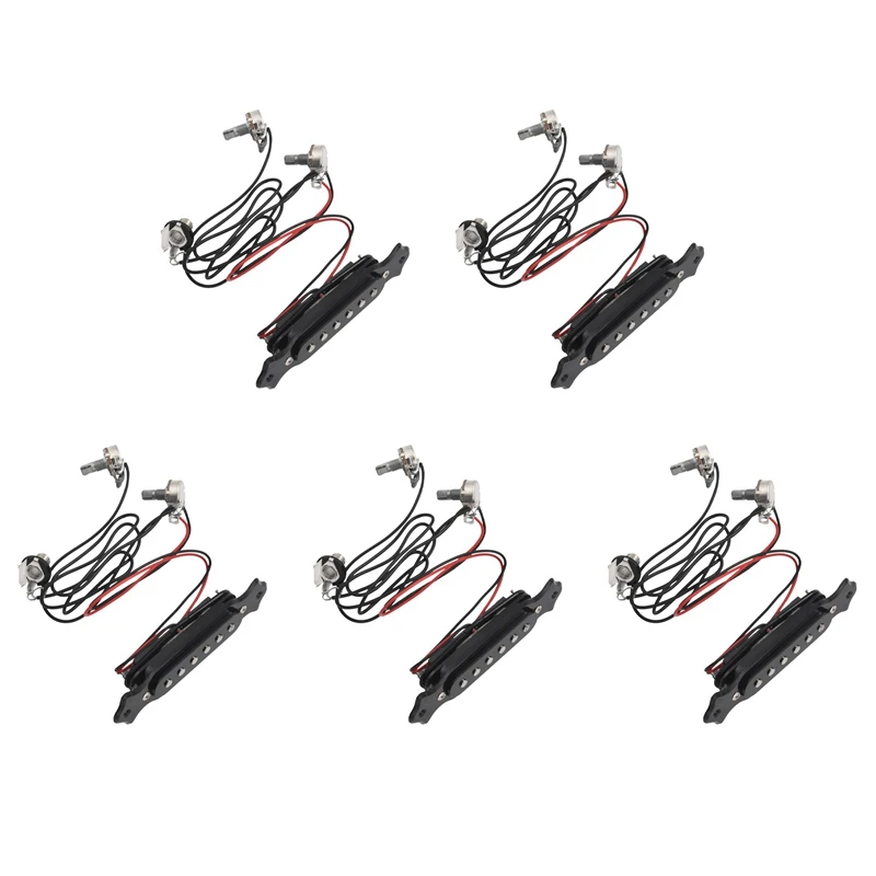

5X Magnetic Acoustic Pickup For Guitar Black