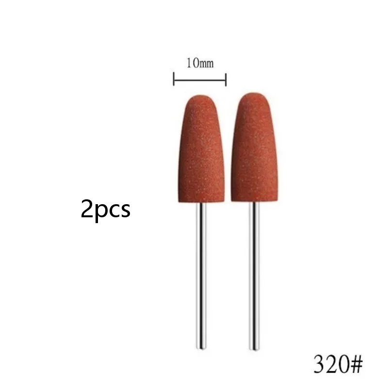 Silicone Rubber Manicure Grinding Head - 2 Pack for Burr and Dead Skin Removal