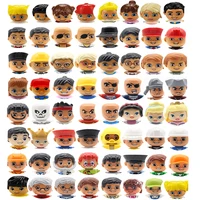Big Size Action Figures City Princess Policemen Family Building Block Doll Character Accessory Assembly Toys for Children Gift 1