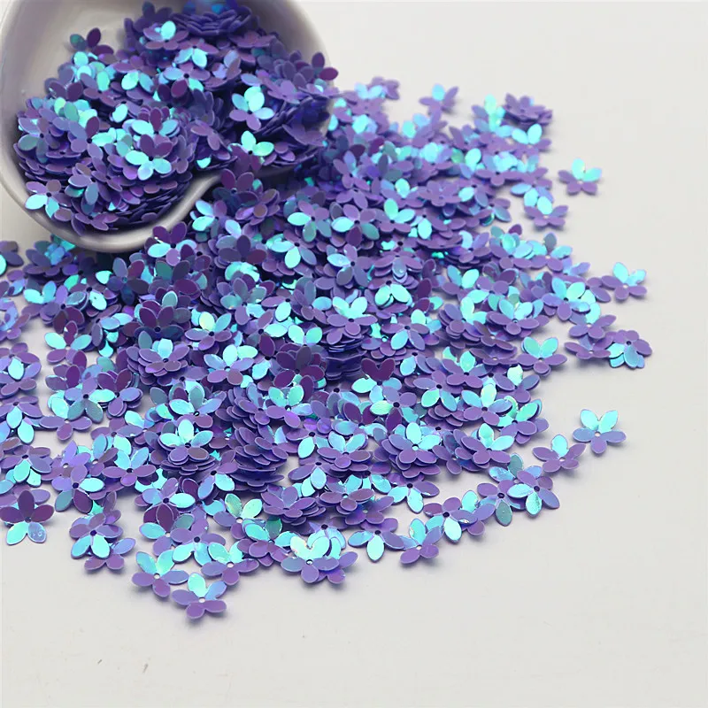 Sequin Embroidery Accessories Sequin Sewing Accessories Sequins for Crafts Sequins Accessories 10mm Cup Five Finger Flower Sequins DIY Sewing Wedding Craft Women's Accessories Sequined Trim 10g