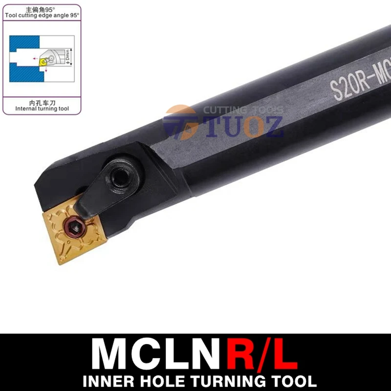 

TUOZ S16Q-MCLNR12 S16Q-MCLNL12 S20R-MCLNR12 S20R-MCLNL12 S25S-MCLNR12 S25S-MCLNL12 16-25mm MCLNR12 CNC Internal Turning Tools