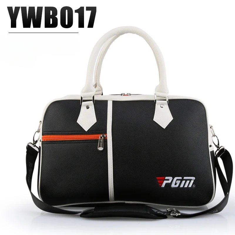 PGM Golf Clothing Bag Large Capacity Ultra Light and Portable Men's and Women's PU Shoes Bag Cross Body Shoulder Bag YWB017