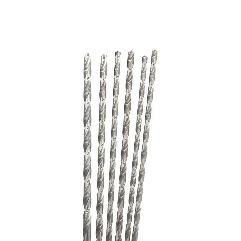 

High quality Durable New Extra Long Drill Bit 2/3/4/5/6/7mm 200mm 4Pcs Drilling tool For aluminum Metal wood Silver