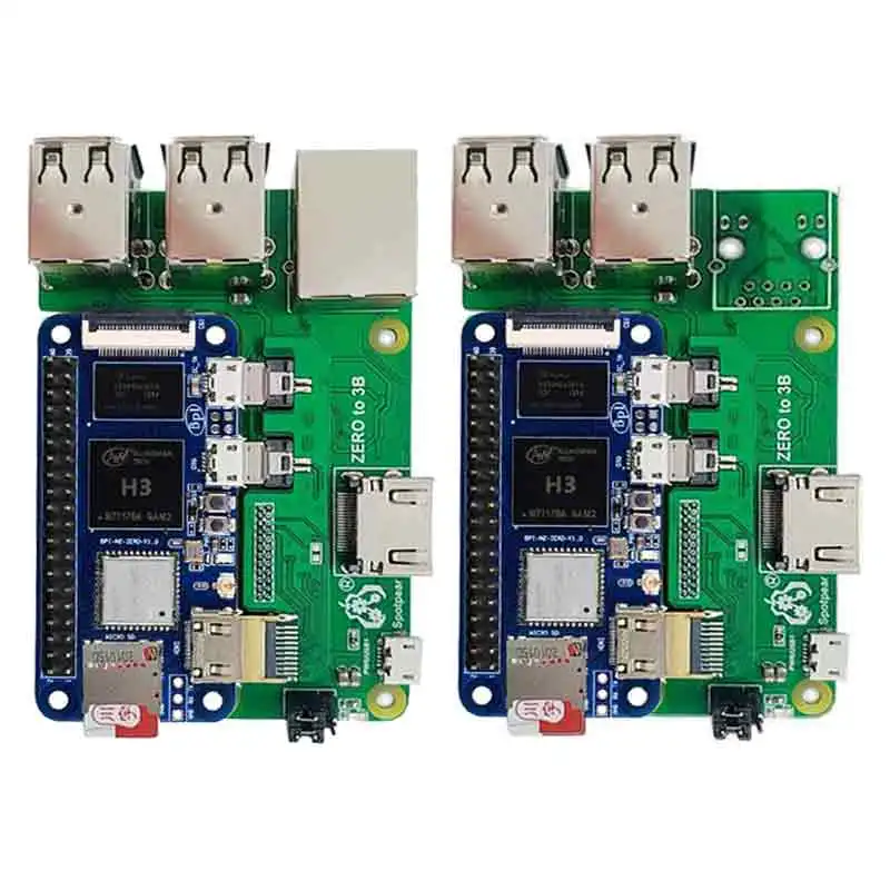 

Banana Pi M2 Zero board with 3B/4B interface adapter BPI-M2 zero to Pi3/Pi4 bpi0 USB HUB RJ45 HAT