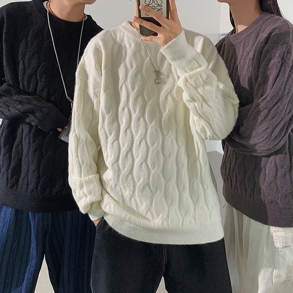 warm cable knit sweater
