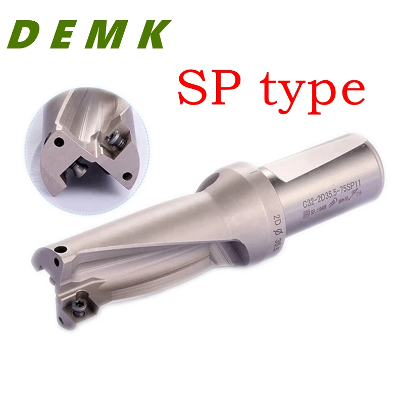 1P C32-5D33-169 SP09 U drill indexable drill /33mm-5D with 2PCS SPMG090408 
