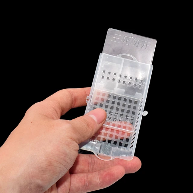 Bee Tools Meee Szállítási Ketrecek Méhészeti Berendezések Queen Ház Méhkas Fehér Átlátszó Méh Ketrec Méhek Hajózási - Image 3