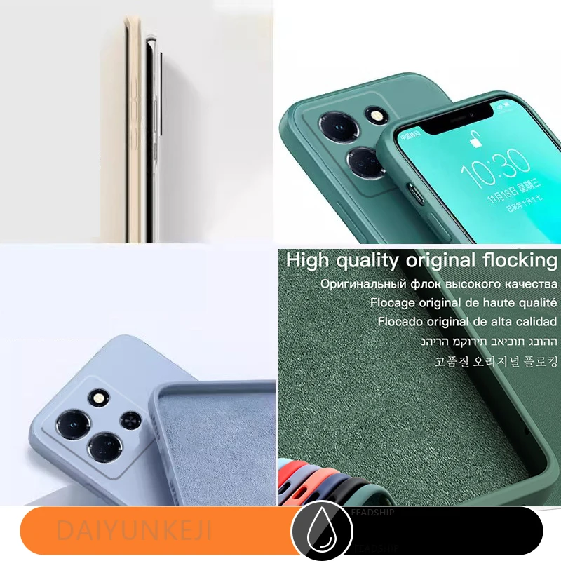 Magnetic Silicone Phone Case with Magsafe and Screen Protector