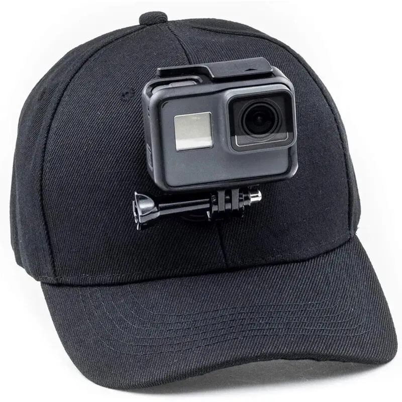 Baseball Hat Mount J-Hook Quick Release Buckle Holder for GoPro Hero 13 12 11 10 9 8 SJCAM AKASO insta360 DJI OSMO Action Camera