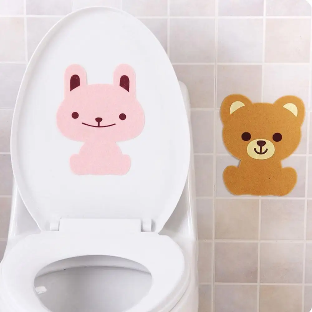 1/3pcs Toilet Deodorant Stickers Odor Elimination Creative Sticker Home Non-woven Cartoon Bathroom Decoration Deodorizing T P7X0