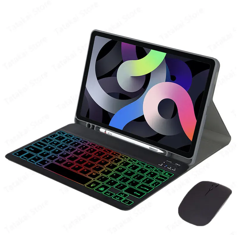 Teclado para Claier Ipad Pro 11 2023 Case Teclado Azerty Retroiluminado para Coque Ipad Pro 11 Case 2023 2023 Claier Azerty Francês - Imagem 5