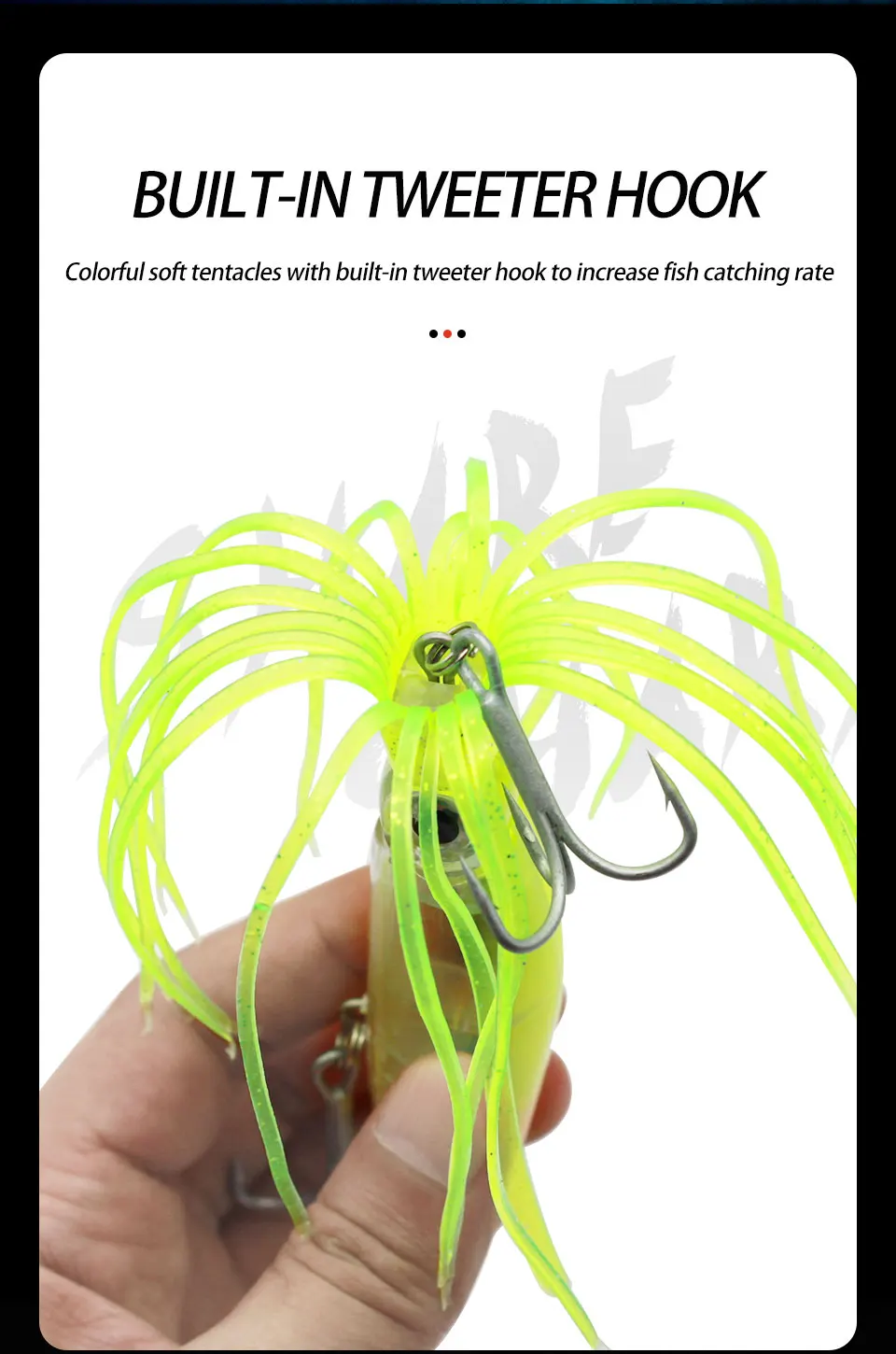 Description Picture 5 of itemFishing Lures 24cm/44g Hard Artificial Bait 3D Eyes Fishing Wobblers Squid Skirts Hard Lure Stick Bait