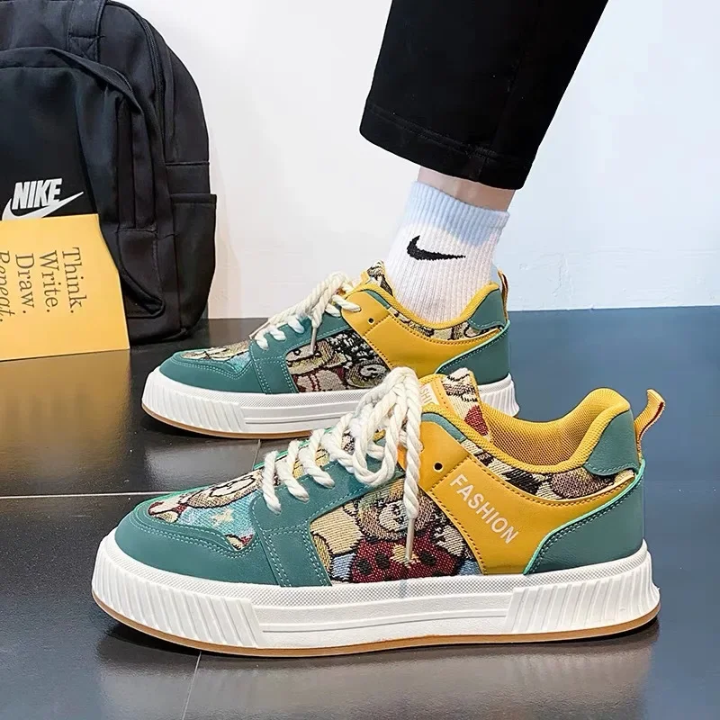 

Autumn New Breathable Canvas Shoes, Men's Trendy Versatile Little White Shoes, Unique Original Board Shoes, Sports