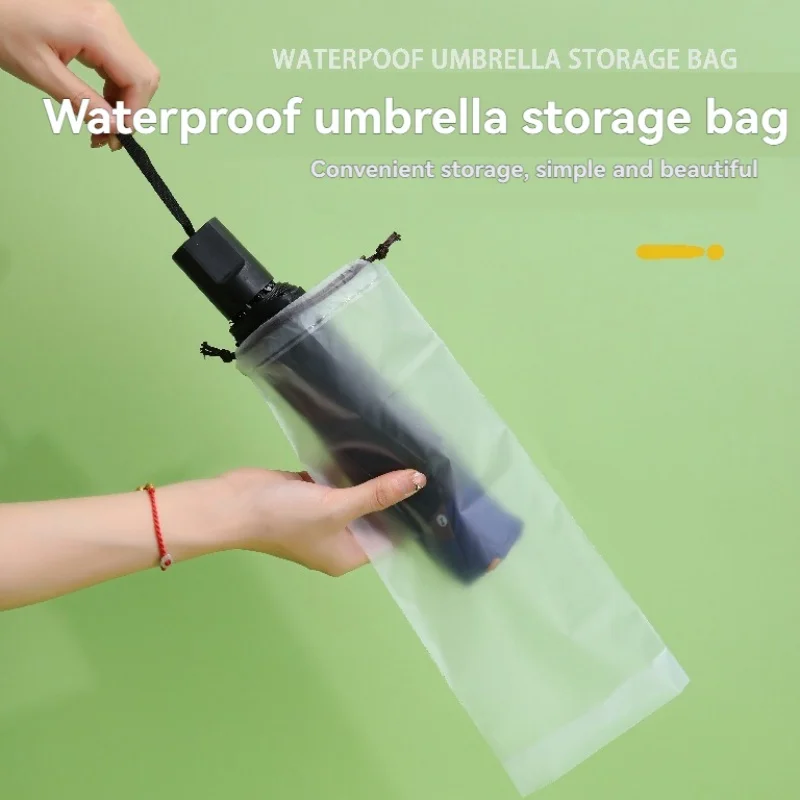 Umbrella Storage Bag Umbrella Cover Reusable Portable Drawstring Home Storage