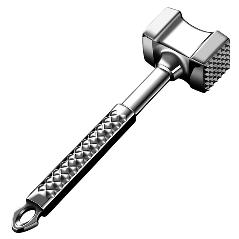 Batticarne In Acciaio Inox 304 | Martello Per Carne A Doppia Faccia Per Cotolette E Bistecche - Foto 10