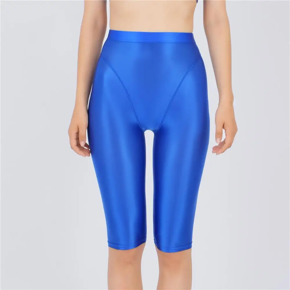 Sexy Women Thin Sheer See Through High Waist Shorts Pants Candy Color Elastic Shaper Hot Short Soft Casual Yoga Short Pant