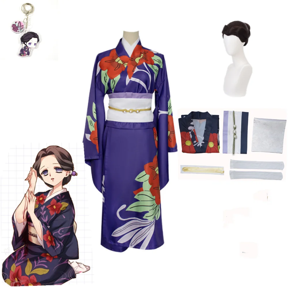 Demon Slayer Kimetsu no Yaiba Anime Cosplay Costume Tamayo Uniform
