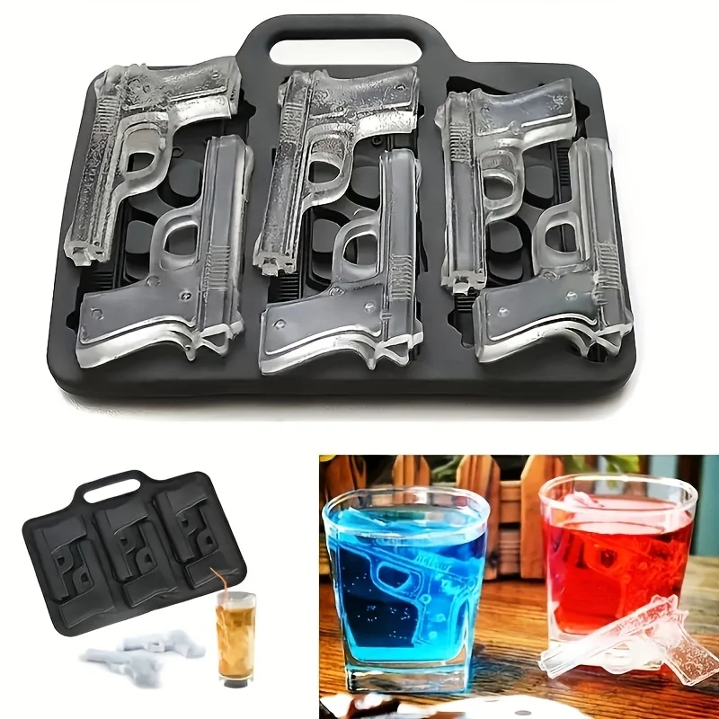 Stampi Per Cubetti Di Ghiaccio In Silicone Grandi Con Coperchio – 5 Cm Rotondo – 6 Scomparti – Per Whisky, Cocktail, Birra – Senza BPA