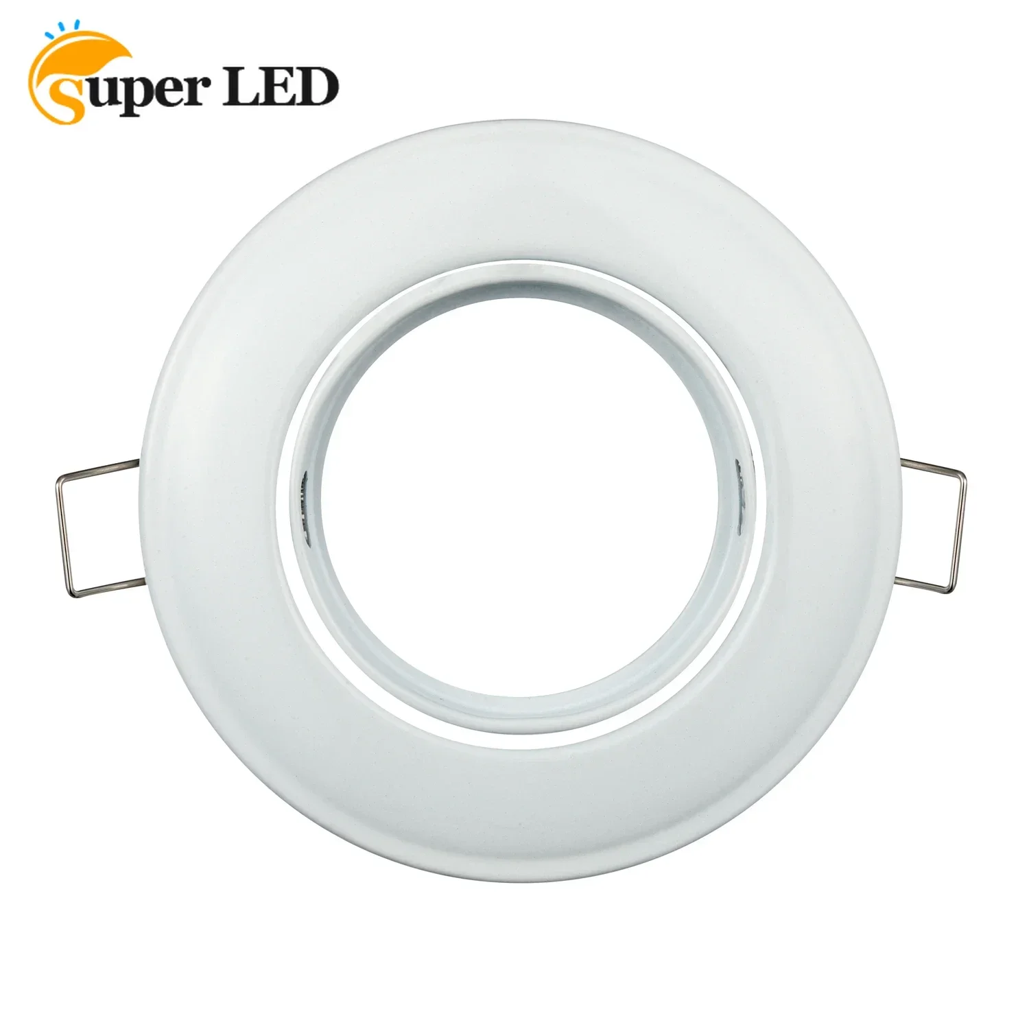 

JOYINLED LED Disk Lights Flush Mount Ceiling Light Fixture Recessed Iron Metal Cut Hole 62mm Fixture Frame