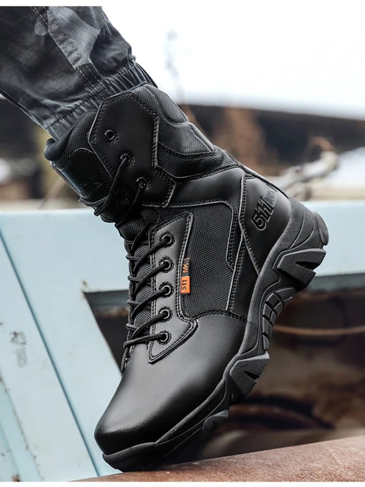 High Quality Military Leather Combat Boots for Men Combat Bot Infantry Tactical Boots  Bot Army Bots Army Shoes Waterproof