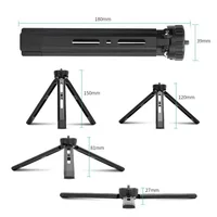 Mini Tripod for Camera Aluminum Tripie for Camera Desktop Mini Tripod Metal for Camera DSLR ILDC Camcorder Projector - Image 2