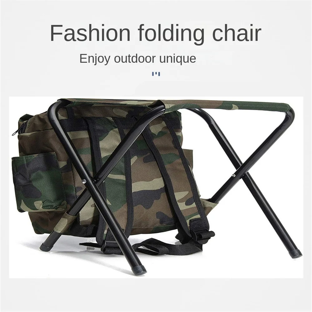 Outdoor Folding Camping Pesca Cadeira, Fezes Confortáveis