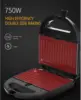 Sandwich Maker 3 in 1, Waffle Make with Removable Plate, Electric Press Grill, Sandwich Toaster with Detachable 3